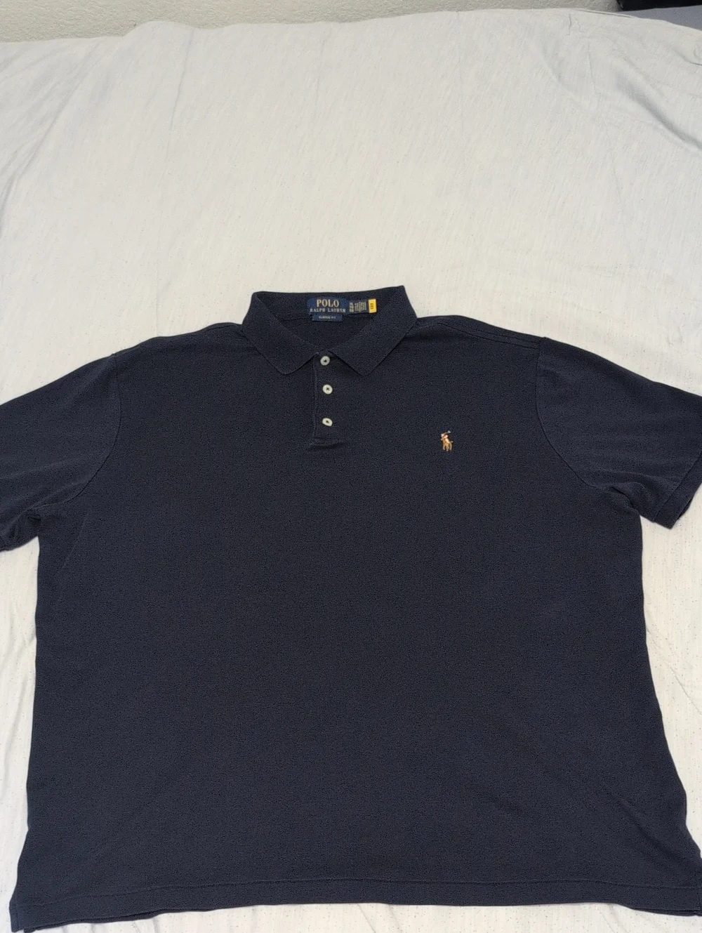Polo by Ralph Lauren Navy Short-Sleeve Polo with Embroidered Pony